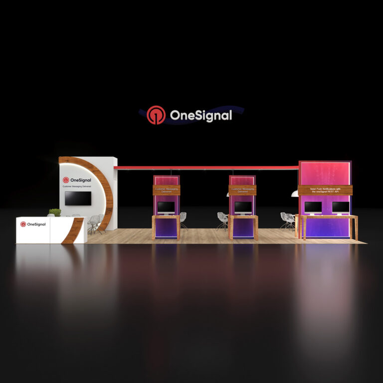 PE2040 02 — 20x40 trade show booth rental by Pure Exhibits