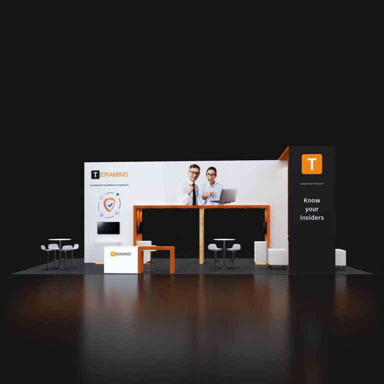 PE2040 07 — 20x40 trade show booth rental by Pure Exhibits