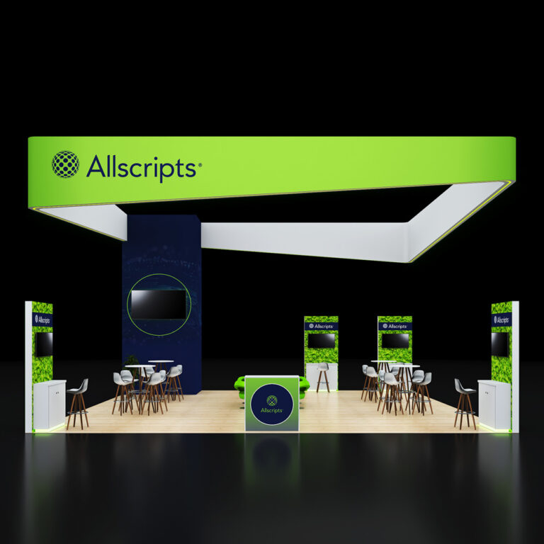 PE3030 45 — 30x30 trade show booth rental by Pure Exhibits