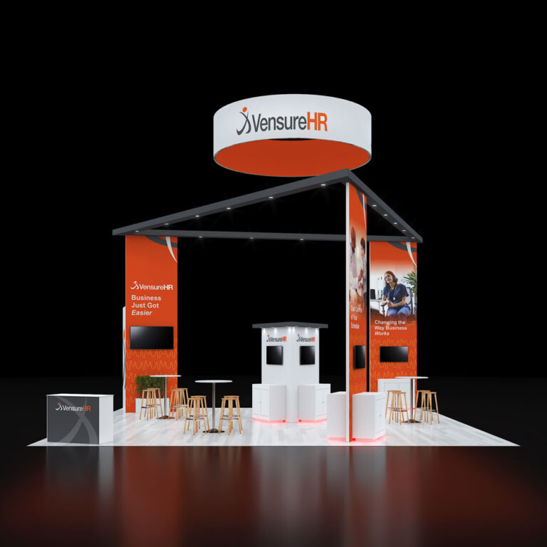 PE3030 64 — 30x30 trade show booth rental by Pure Exhibits