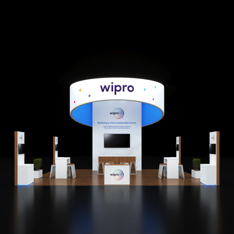 PE3030 60 — 30x30 trade show booth rental by Pure Exhibits