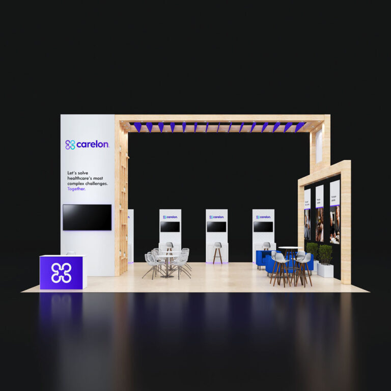 PE3030 56 — 30x30 trade show booth rental by Pure Exhibits