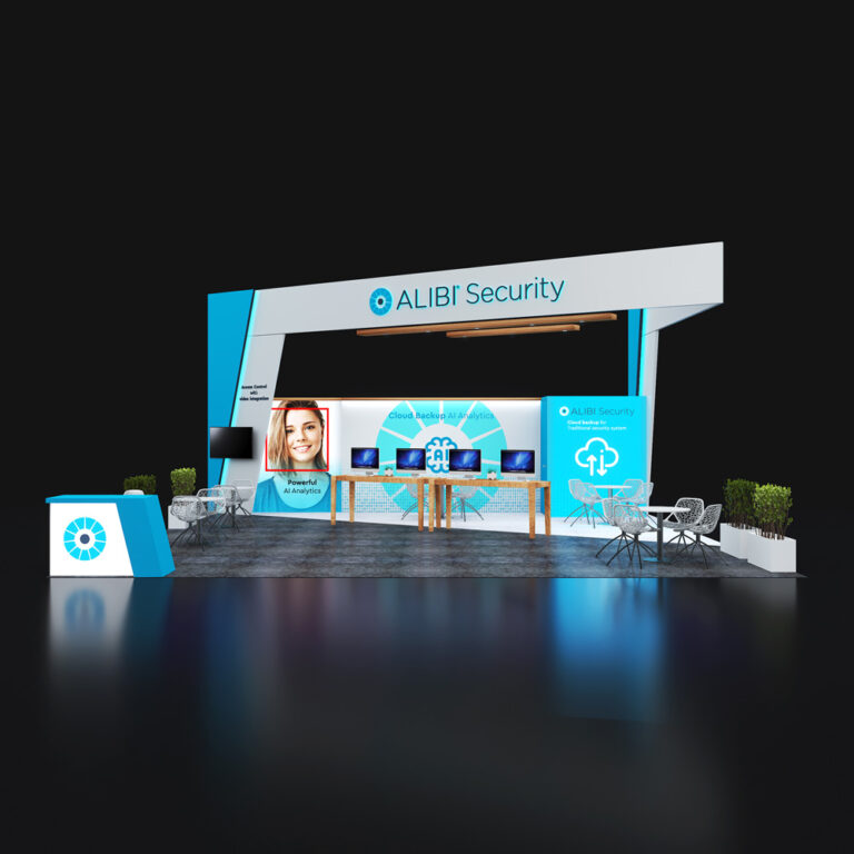 PE3030 55 — 30x30 trade show booth rental by Pure Exhibits