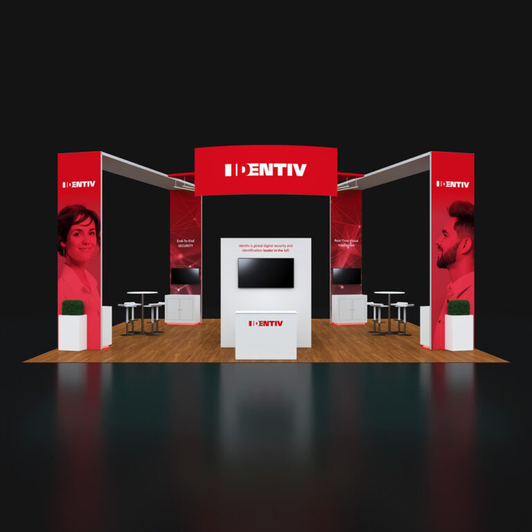PE3030 70 — 30x30 trade show booth rental by Pure Exhibits