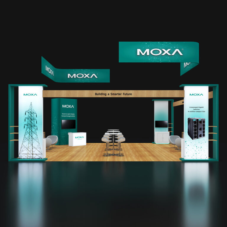 PE3030 69 — 30x30 trade show booth rental by Pure Exhibits