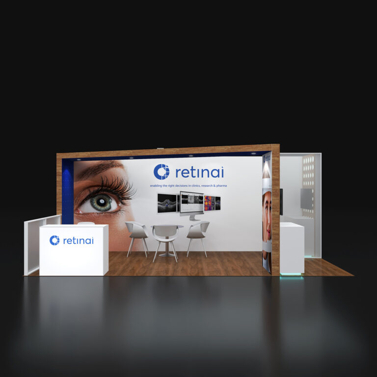 PE1020 75 — 10x20 trade show booth rental by Pure Exhibits