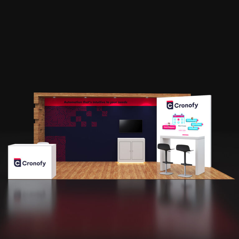 PE1020 76 — 10x20 trade show booth rental by Pure Exhibits