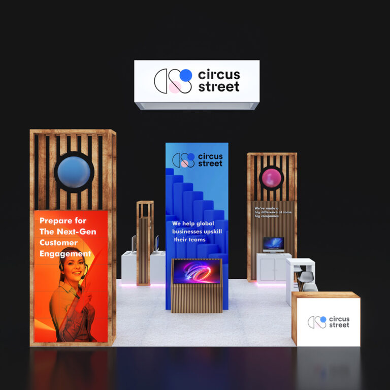 PE2020 94 — 20x20 trade show booth rental by Pure Exhibits
