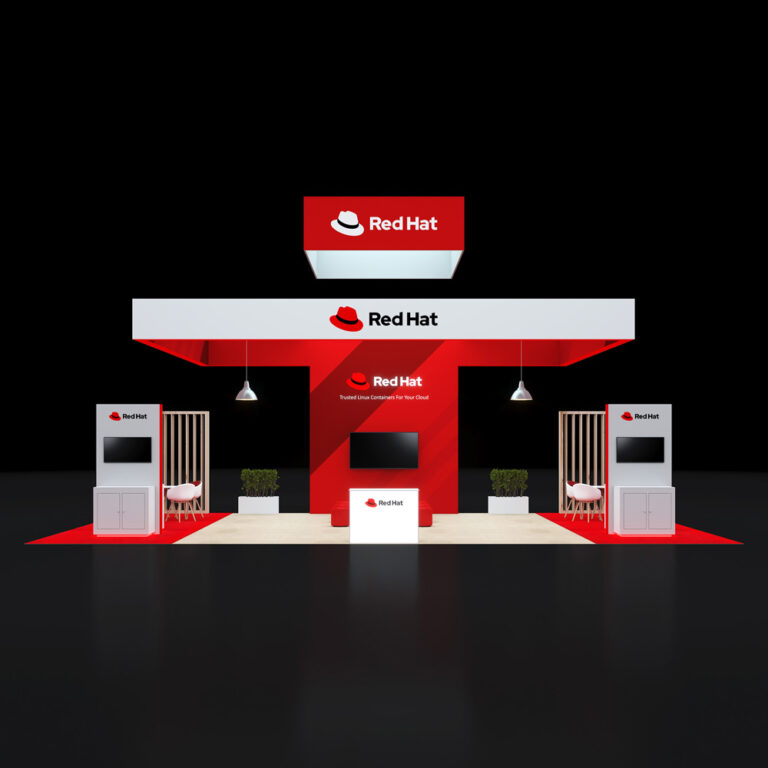 PE2040 29 — 20x40 trade show booth rental by Pure Exhibits