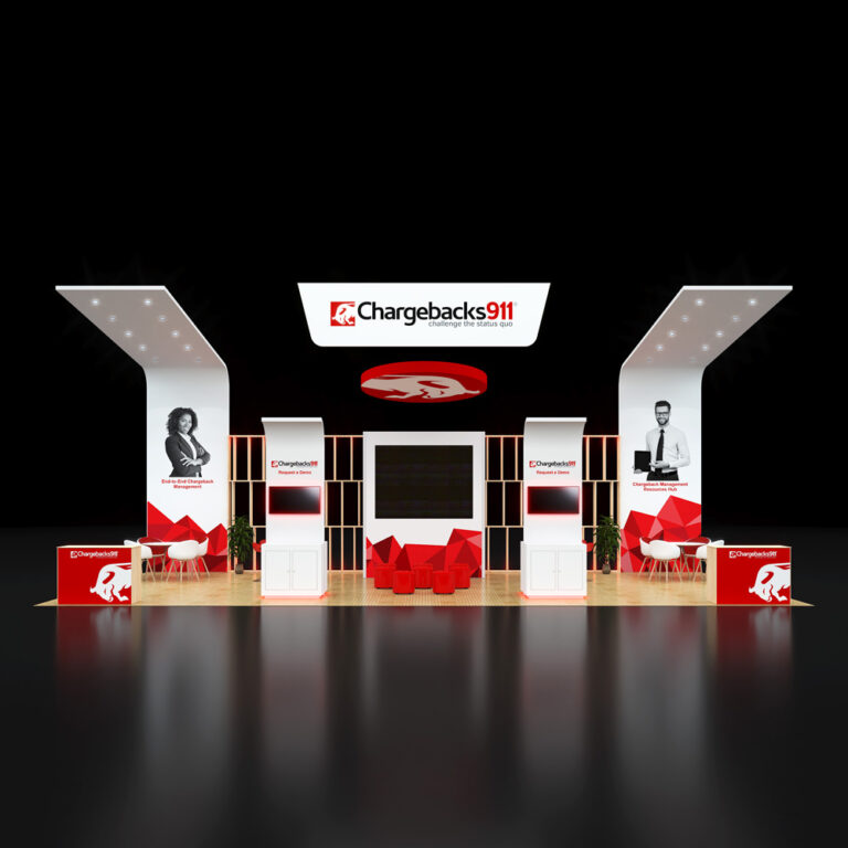 PE2040 32 — 20x40 trade show booth rental by Pure Exhibits