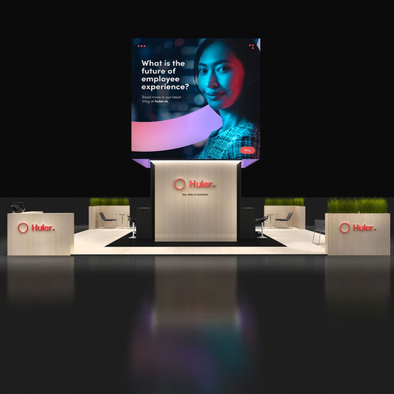 PE3030 79 — 30x30 trade show booth rental by Pure Exhibits