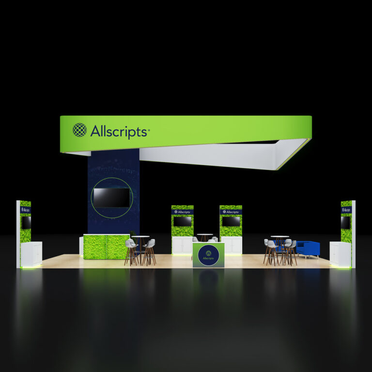 PE2040 38 — 20x40 trade show booth rental by Pure Exhibits