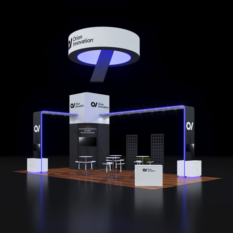 PE2040 41 — 20x40 trade show booth rental by Pure Exhibits