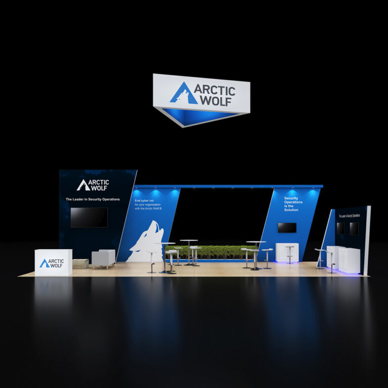 PE2040 43 — 20x40 trade show booth rental by Pure Exhibits