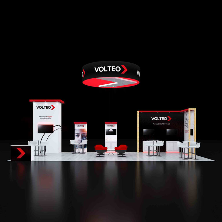 PE2040 45 — 20x40 trade show booth rental by Pure Exhibits