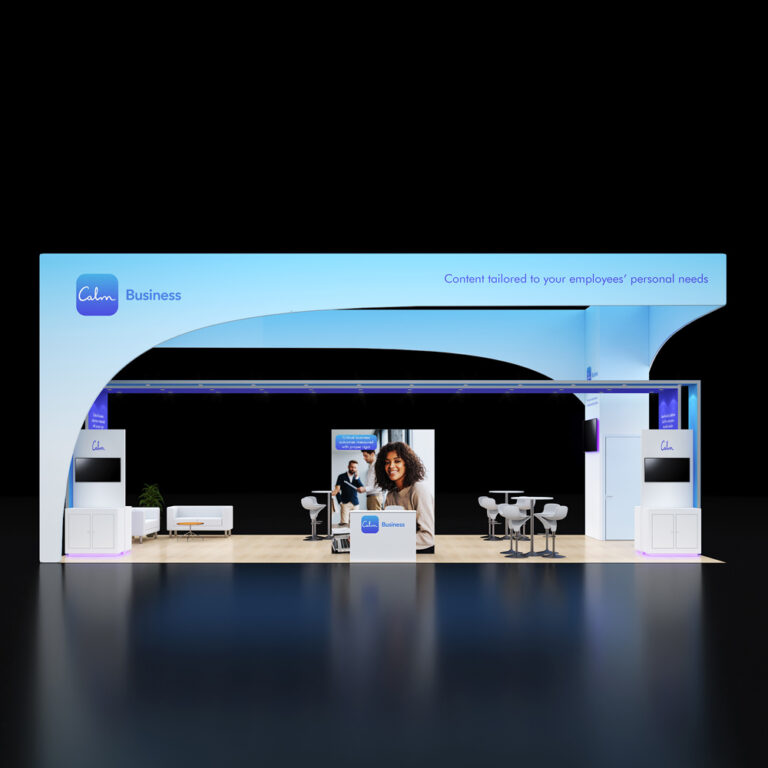 PE2040 47 — 20x40 trade show booth rental by Pure Exhibits