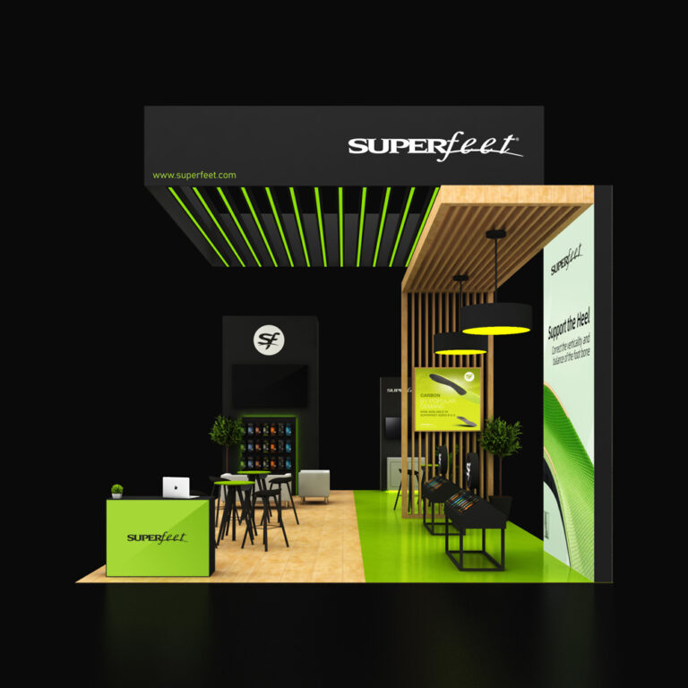 PE2040 51 — 20x40 trade show booth rental by Pure Exhibits