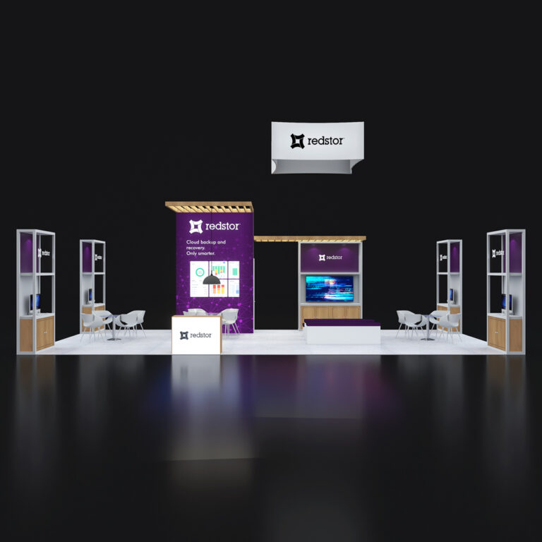 PE2040 52 — 20x40 trade show booth rental by Pure Exhibits