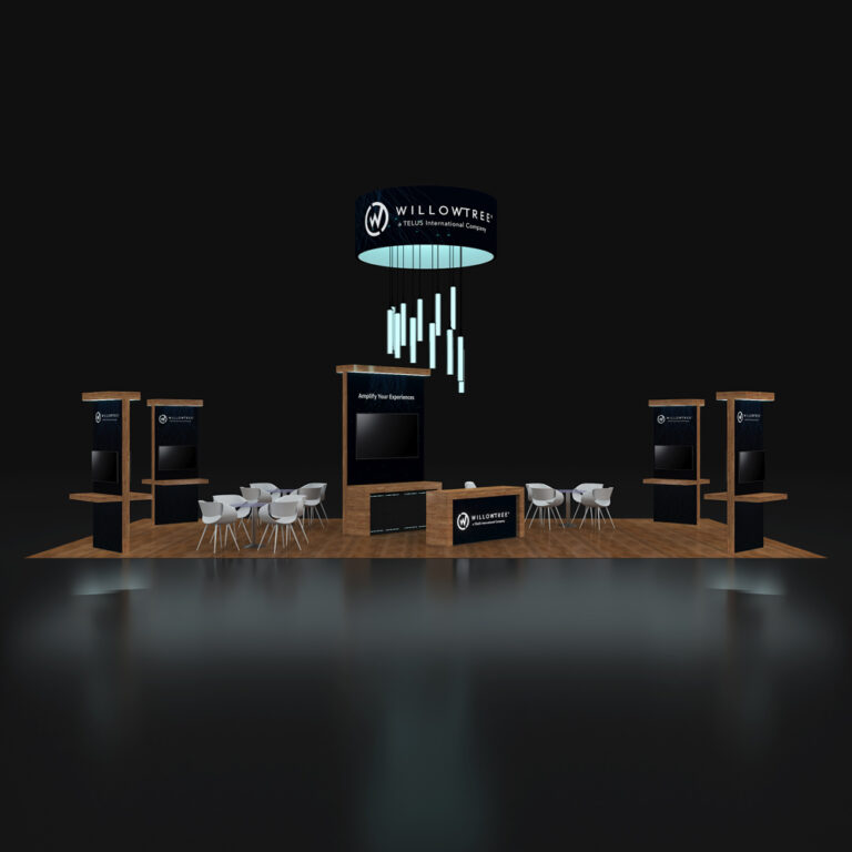 PE2040 53 — 20x40 trade show booth rental by Pure Exhibits