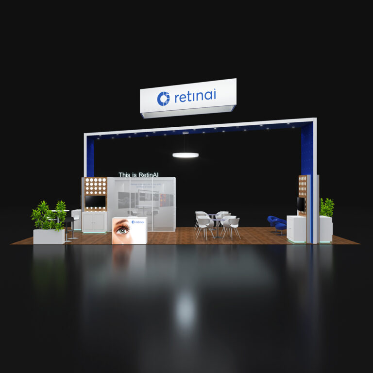PE2040 54 — 20x40 trade show booth rental by Pure Exhibits