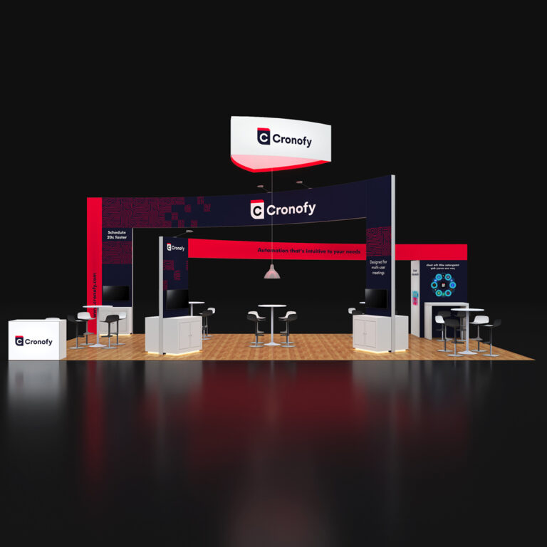 PE2040 55 — 20x40 trade show booth rental by Pure Exhibits