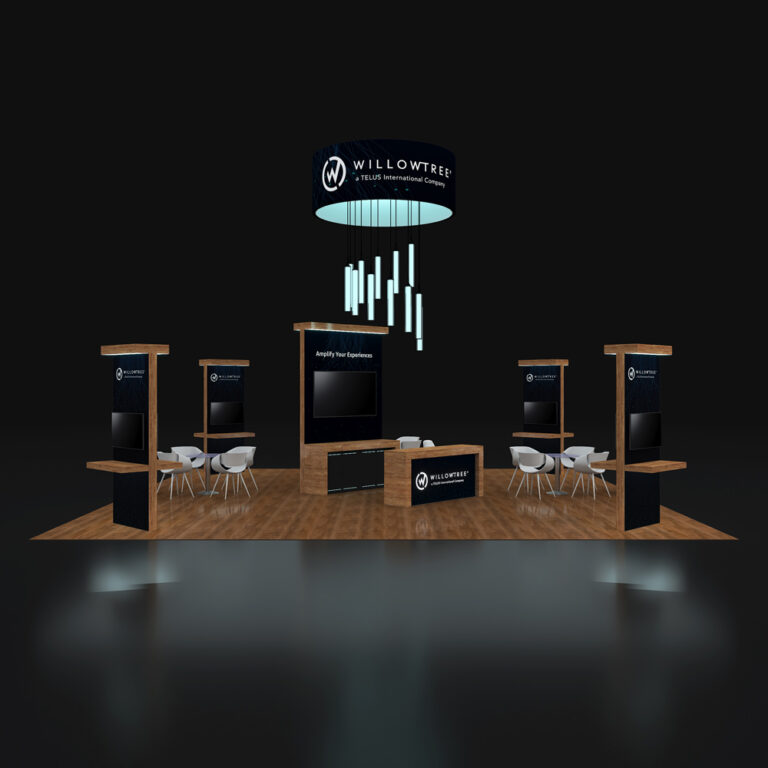 PE3030 76 — 30x30 trade show booth rental by Pure Exhibits