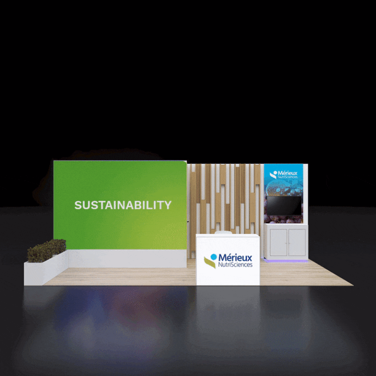 VPE1020 02 — 10x20 trade show booth rental by Pure Exhibits