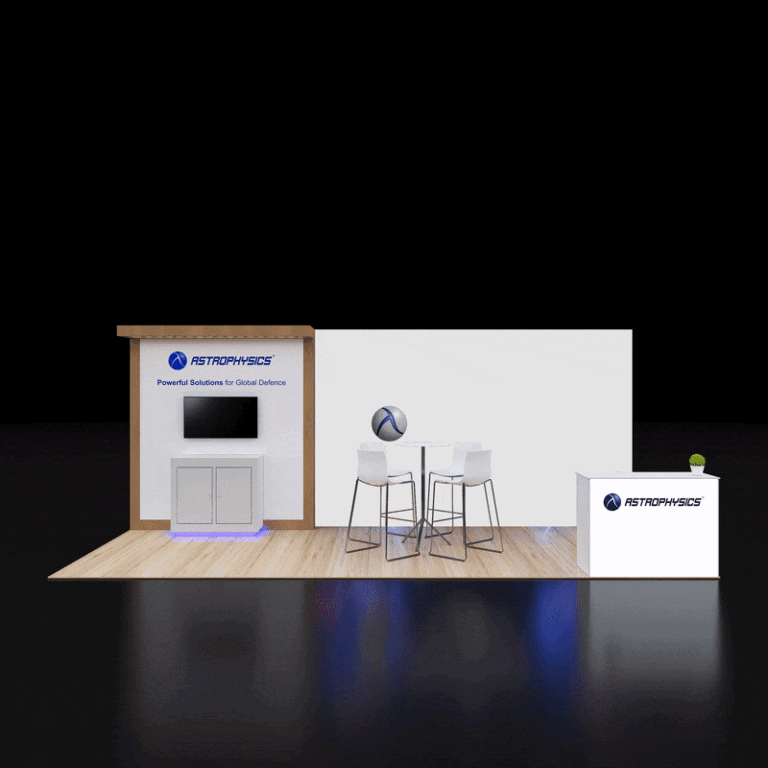 VPE1020 08 — 10x20 trade show booth rental by Pure Exhibits