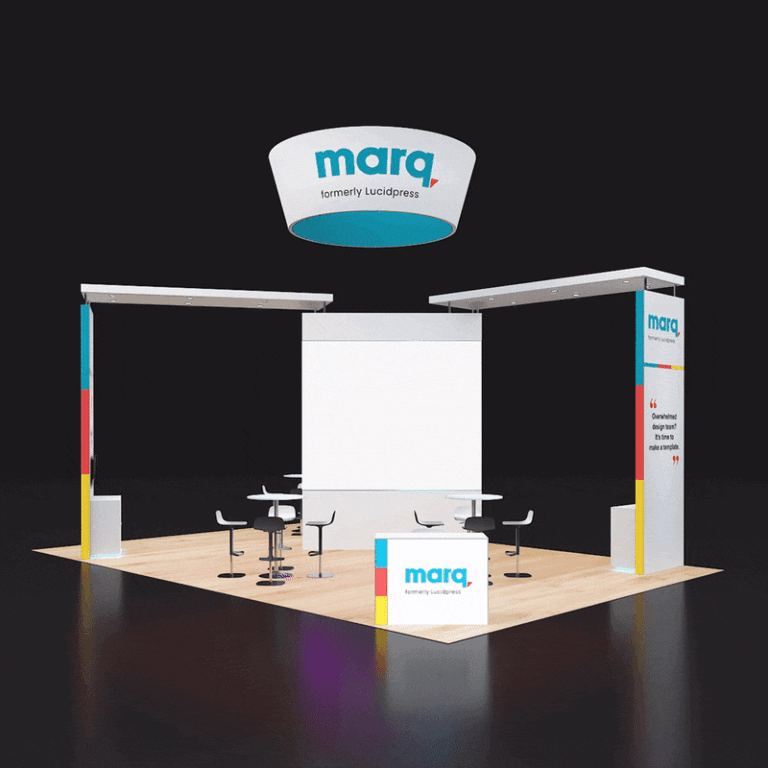 PE2030 82 — 20x30 trade show booth rental by Pure Exhibits