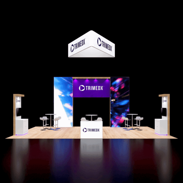 PE2030 83 — 20x30 trade show booth rental by Pure Exhibits