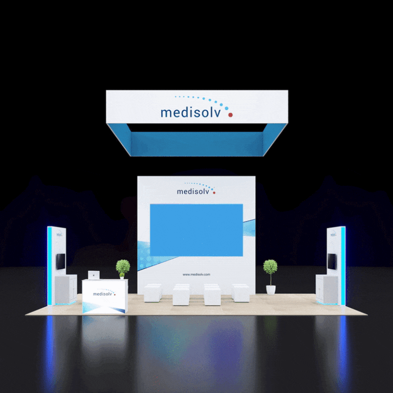 PE2030 84 — 20x30 trade show booth rental by Pure Exhibits