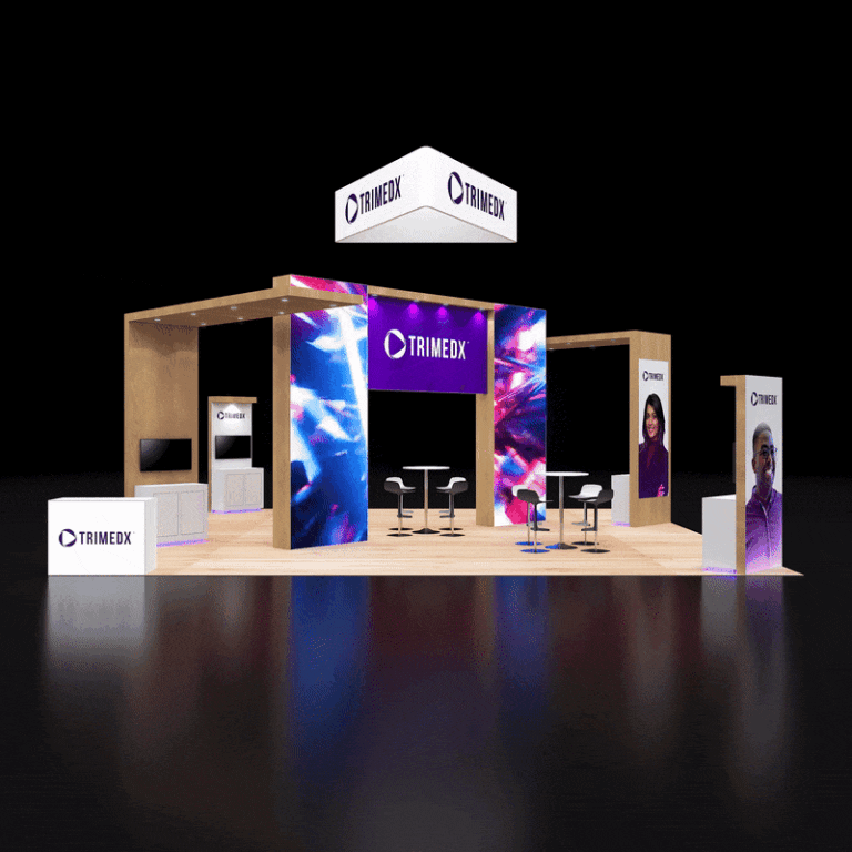PE3030 85 — 30x30 trade show booth rental by Pure Exhibits