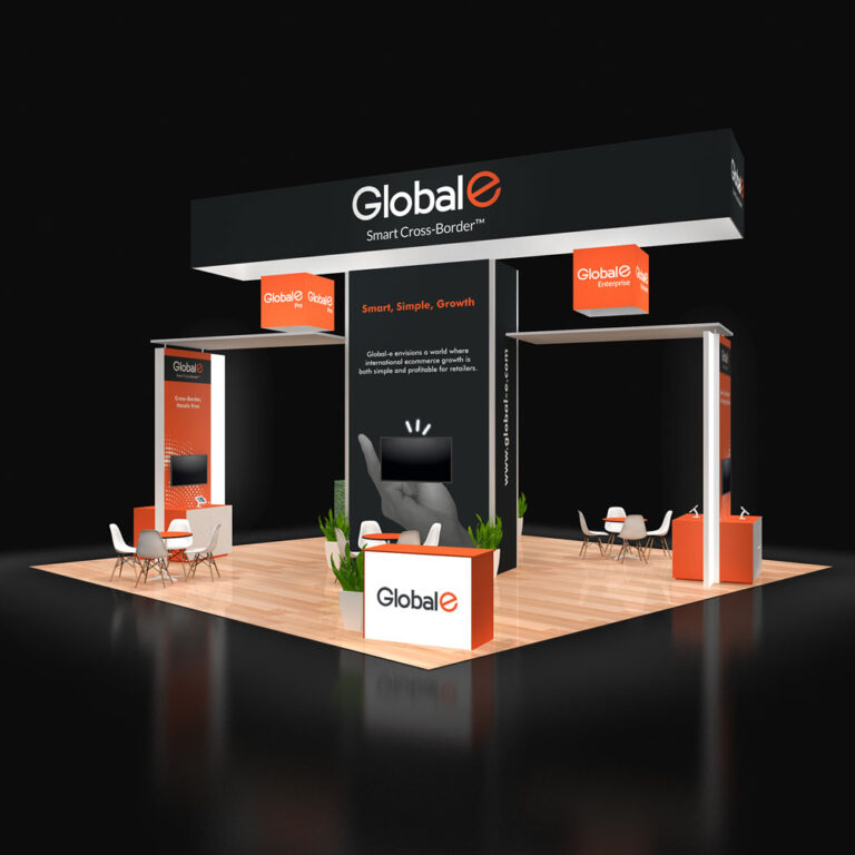 PE3030 92 — 30x30 trade show booth rental by Pure Exhibits