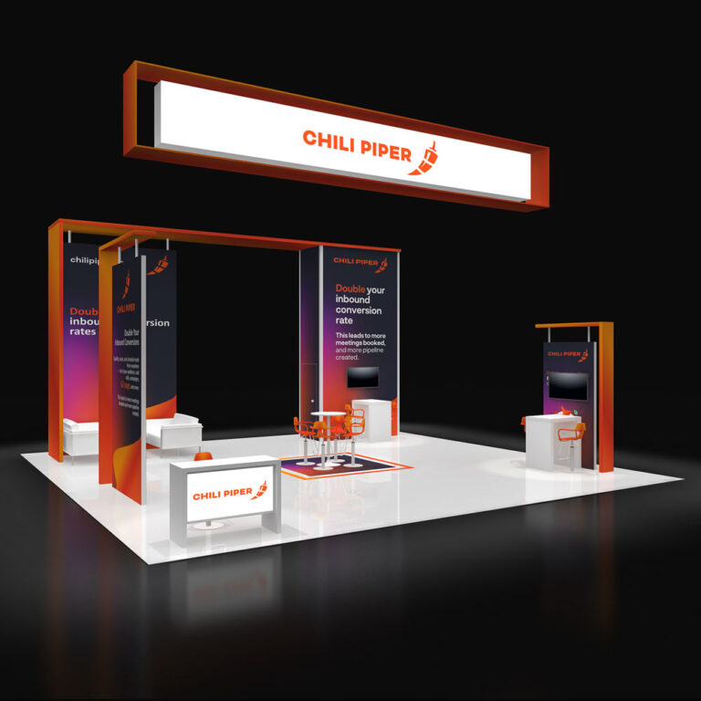 PE3030 93 — 30x30 trade show booth rental by Pure Exhibits