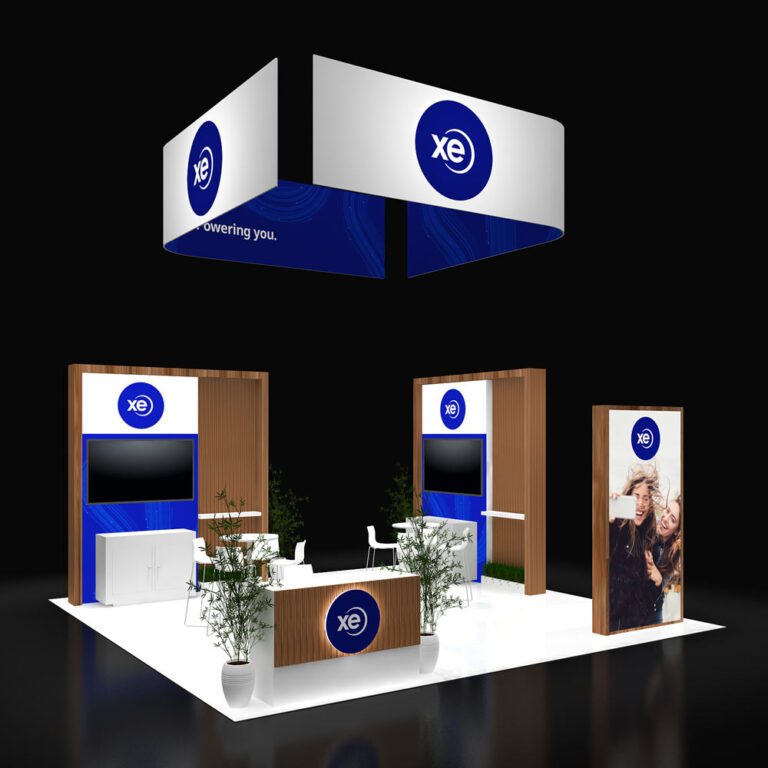 PE2020 110 — 20x20 trade show booth rental by Pure Exhibits