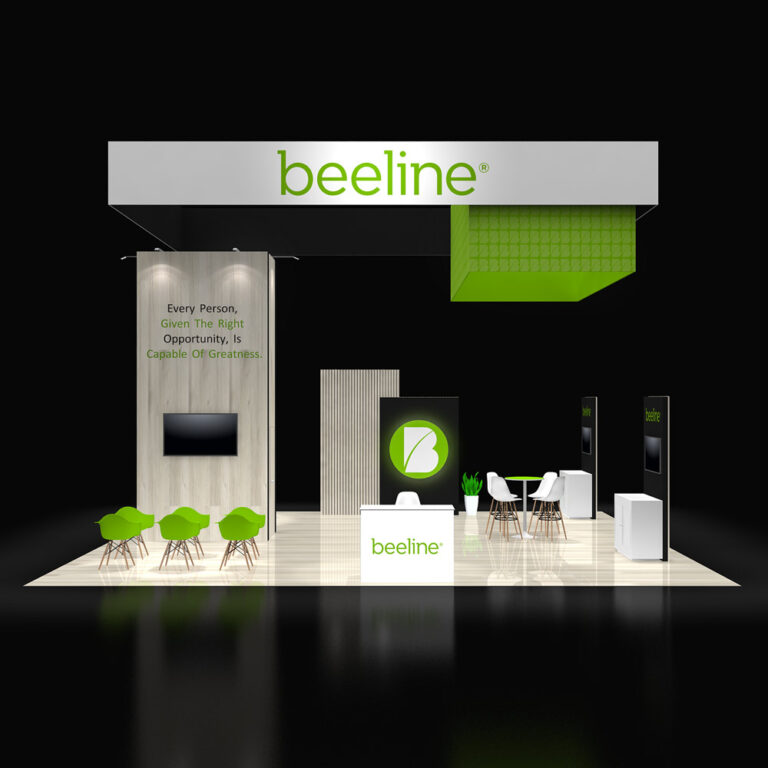 PE3030 95 — 30x30 trade show booth rental by Pure Exhibits