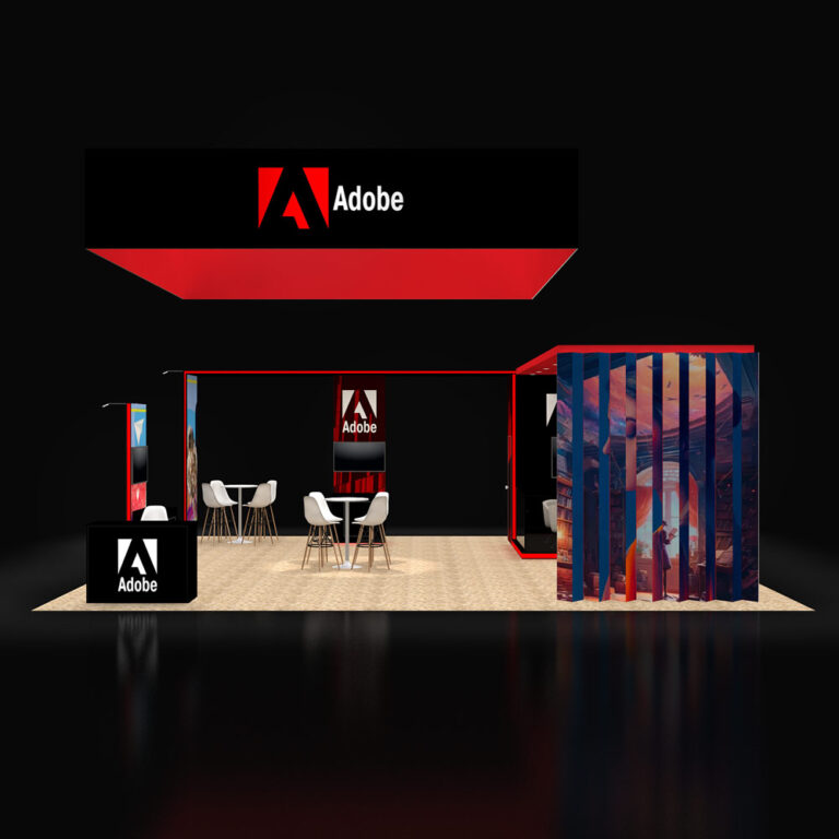 PE3030 96 — 30x30 trade show booth rental by Pure Exhibits