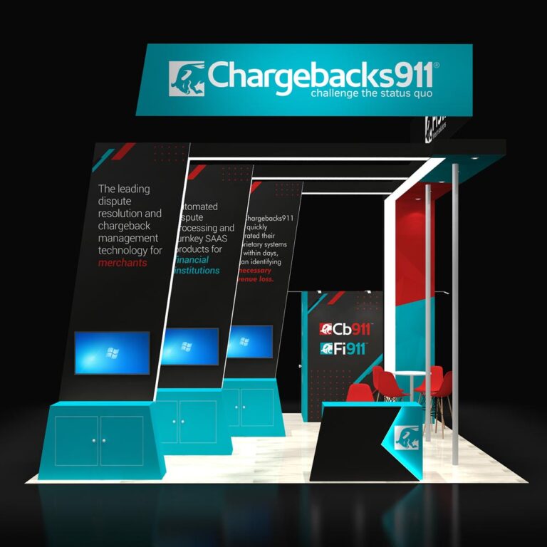 PE2020 117 — 20x20 trade show booth rental by Pure Exhibits