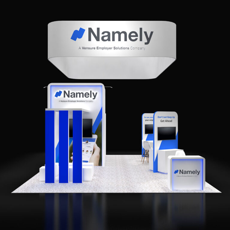 PE2030 90 — 20x30 trade show booth rental by Pure Exhibits