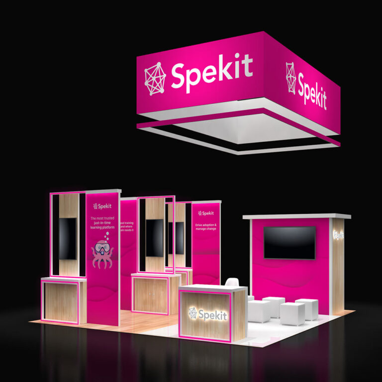 PE2020 116 — 20x20 trade show booth rental by Pure Exhibits