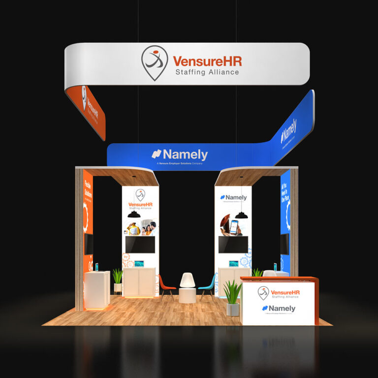 PE2020 115 — 20x20 trade show booth rental by Pure Exhibits