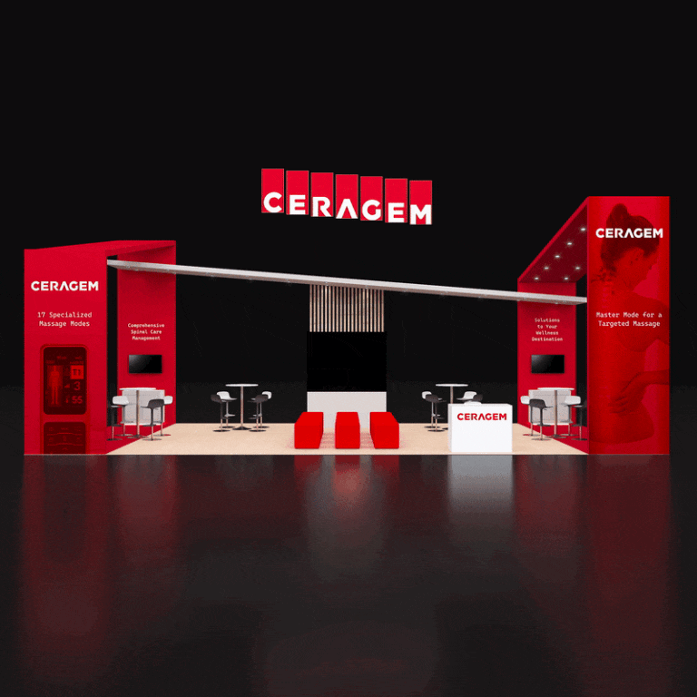 PE2040 56 — 20x40 trade show booth rental by Pure Exhibits