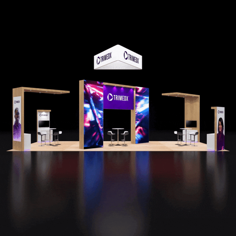 PE2040 57 — 20x40 trade show booth rental by Pure Exhibits