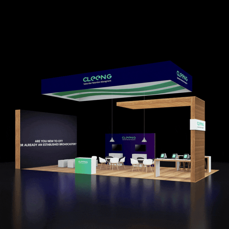 PE2040 62 — 20x40 trade show booth rental by Pure Exhibits