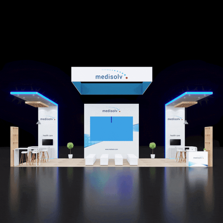 PE2040 58 — 20x40 trade show booth rental by Pure Exhibits