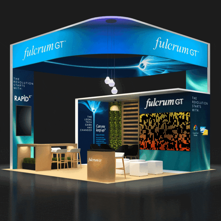 PE2020 112 — 20x20 trade show booth rental by Pure Exhibits