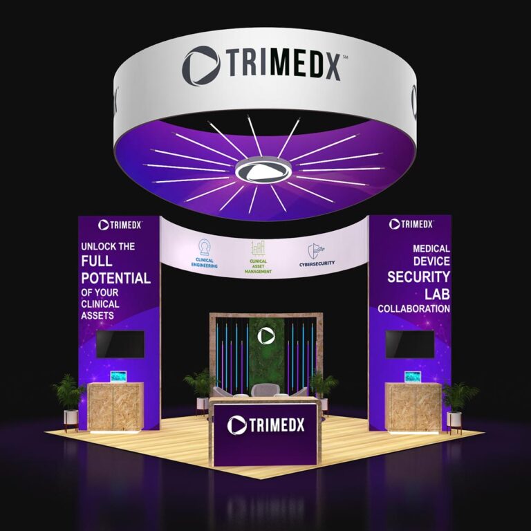 PE2020 114 — 20x20 trade show booth rental by Pure Exhibits