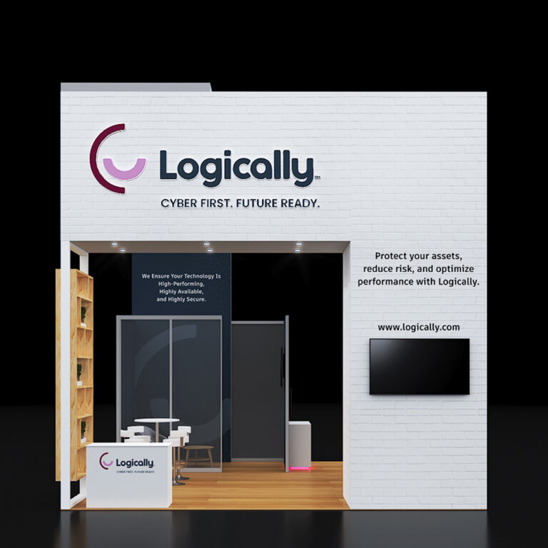 PE2020 127 — 20x20 trade show booth rental by Pure Exhibits