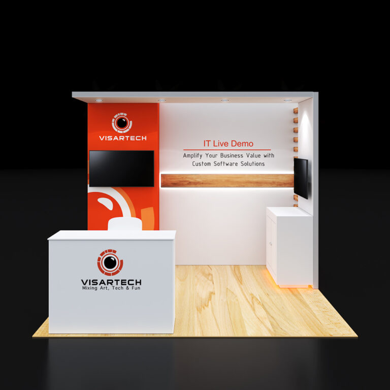 PE1010 54 — 10x10 trade show booth rental by Pure Exhibits