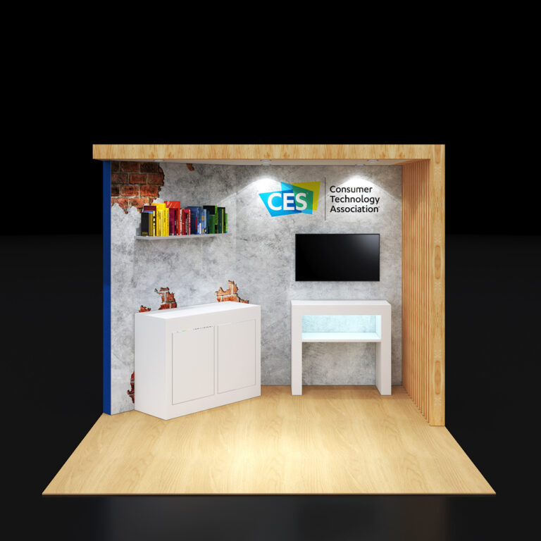 PE1010 59 — 10x10 trade show booth rental by Pure Exhibits